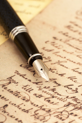 handwriting ink pen