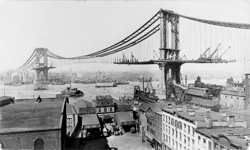  Manhattan Bridge Construction, 1909 